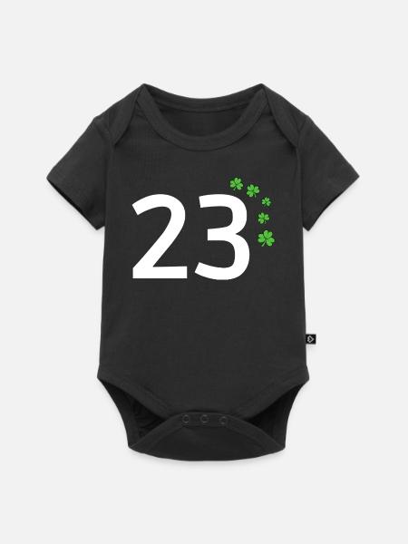 23 - Baby Premium Kurzarmbody - Schwarz