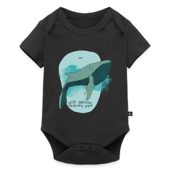 baleine - Body à manches courtes Premium Bébé - noir - Devant