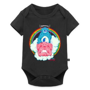 Ours coquins - Body à manches courtes Premium Bébé - noir - Devant