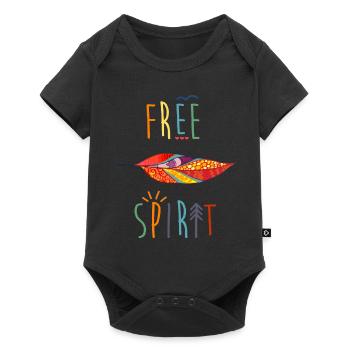 AD Free Spirit - Baby Premium short-sleeve bodysuit - black - Front