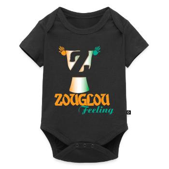 ZOUGLOU FEELING SHIRTS - Body à manches courtes Premium Bébé - noir - Devant