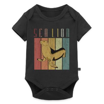 sceau - Body à manches courtes Premium Bébé - noir - Devant