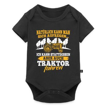 Tractor Shirt · Agriculture · Exciting - Baby Premium short-sleeve bodysuit - black - Front
