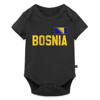 Bosnia - Baby Premium short-sleeve bodysuit - black - Front