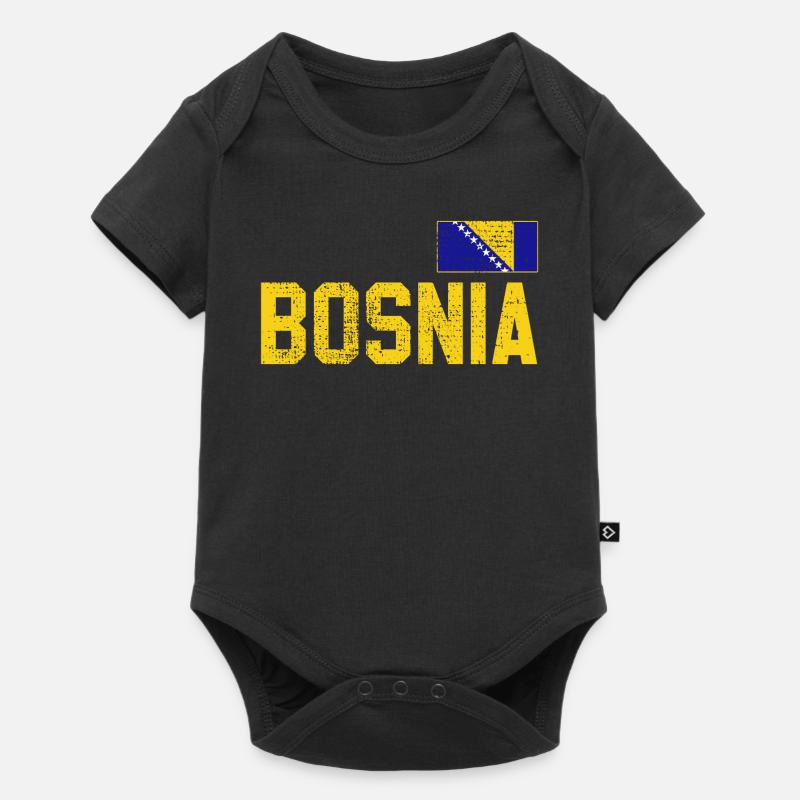 Bosnie - Body à manches courtes Premium Bébé - noir