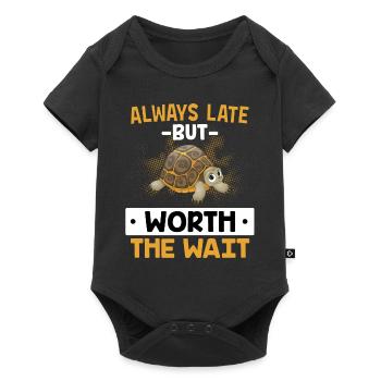 Always Late But Worth The Wait - Turtle JGA - Baby Premium short-sleeve bodysuit - black - Front