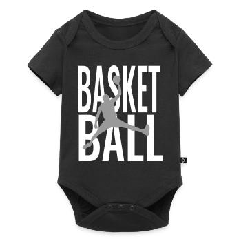 Basketball Basketball Basketball - Baby Premium Kurzarmbody - Schwarz - Vorne