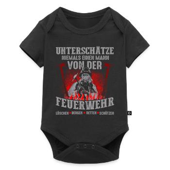 Pompiers - Body à manches courtes Premium Bébé - noir - Devant