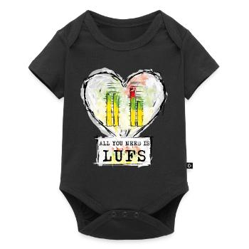 Loundness Unit - Baby Premium short-sleeve bodysuit - black - Front