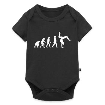 Evolution du renversé - Body à manches courtes Premium Bébé - noir - Devant
