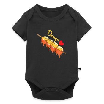 Boulettes de riz Dango mochiko - Body à manches courtes Premium Bébé - noir - Devant