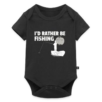 Pêche pêcheur pêche cadeau pêcheur vintage - Body à manches courtes Premium Bébé - noir - Devant