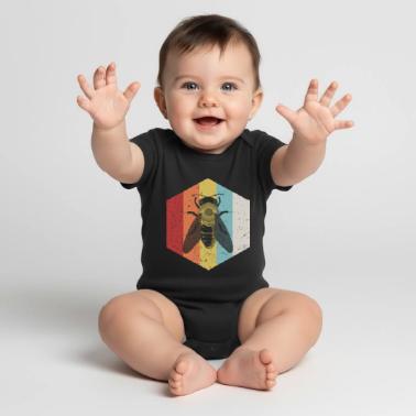 Api api api api api retrò Body Premium a maniche corte per neonati 