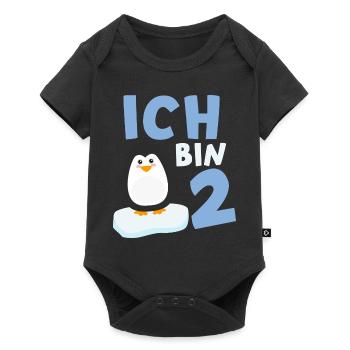 2. Geburtstag Pinguin Kinder Ich bin 2 Jahre alt - Baby Premium Kurzarmbody - Schwarz - Vorne