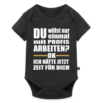 Meister Maler Mechaniker Werkzeug Geschenk Spruch - Baby Premium Kurzarmbody - Schwarz - Vorne