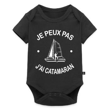 Je Peux Pas J'ai Catamaran - Body à manches courtes Premium Bébé - noir - Devant