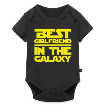 Meilleure amie dans la galaxie - Body à manches courtes Premium Bébé - noir - Devant