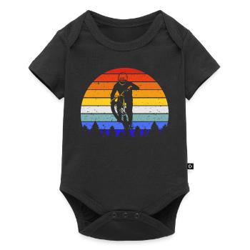 Mountainbike MTB I - Baby Premium Kurzarmbody - Schwarz - Vorne