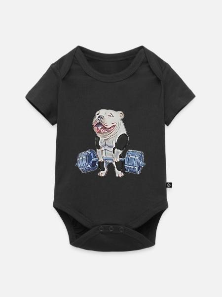 Muscle Bully - Baby Premium Kurzarmbody - Schwarz
