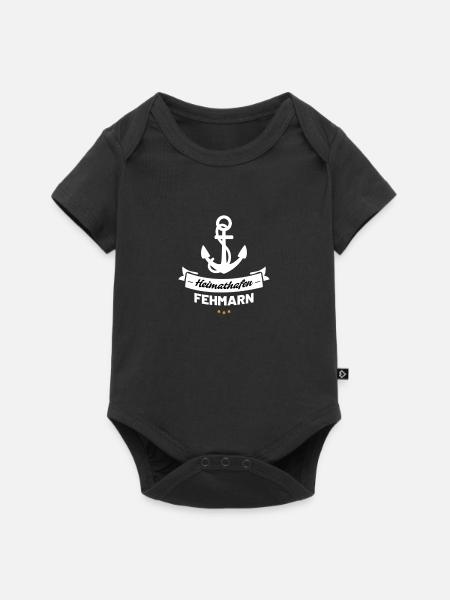 Heimathafen Fehmarn - Baby Premium Kurzarmbody - Schwarz