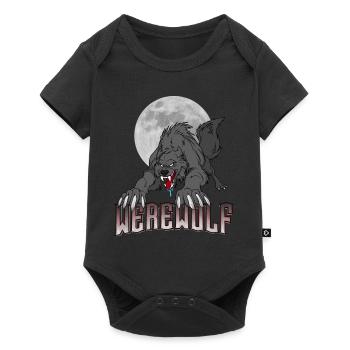 Werewolf Monster Halloween Full Moon Gift Idea - Baby Premium short-sleeve bodysuit - black - Front