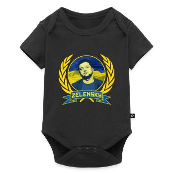 Zelensky Ucrania Glory - Body à manches courtes Premium Bébé - noir - Devant