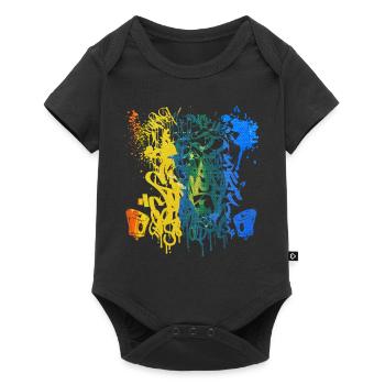 Graffiti Spray - Baby Premium short-sleeve bodysuit - black - Front
