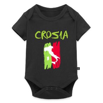 Crosia Kalabrien Crosia Calabre - Body à manches courtes Premium Bébé - noir - Devant