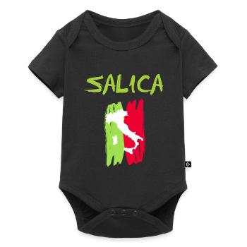 Salica Italia Salica Italie - Body à manches courtes Premium Bébé - noir - Devant
