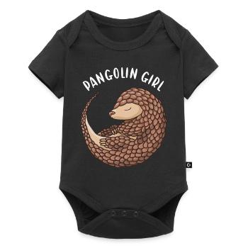 Pangolin Fille - Body à manches courtes Premium Bébé - noir - Devant