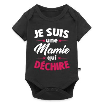 Je Suis Une Mamie Qui Déchire - Body à manches courtes Premium Bébé - noir - Devant