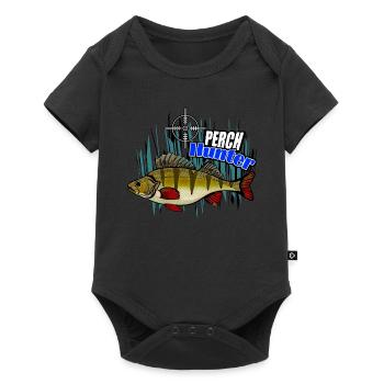 Barschjäger - Baby Premium Kurzarmbody - Schwarz - Vorne
