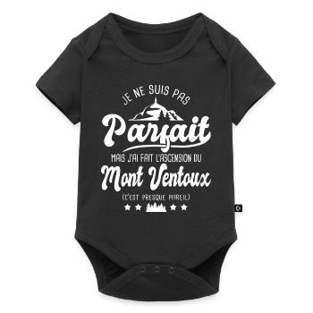 velo cycliste ascension du mont ventoux cadeau - Body à manches courtes Premium Bébé - noir - Devant