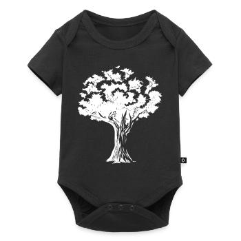 Tree - Baby Premium short-sleeve bodysuit - black - Front