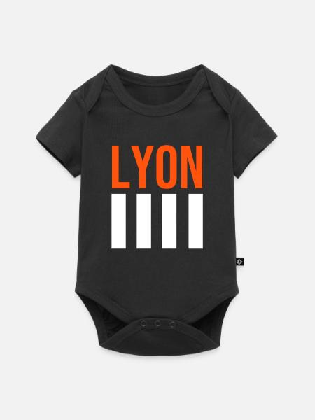 Lyon T-Shirt - Baby Premium Kurzarmbody - Schwarz