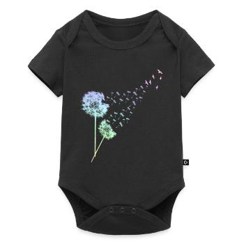 Dandelion Design Coloré Dandelion Motif Fleurs - Body à manches courtes Premium Bébé - noir - Devant