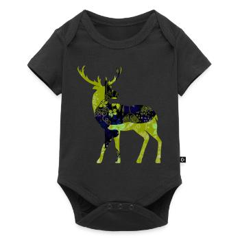 Cerf - Body à manches courtes Premium Bébé - noir - Devant