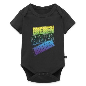 Brême Allemagne City Font Skyline Accueil - Body à manches courtes Premium Bébé - noir - Devant