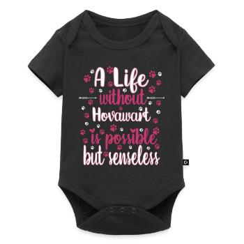 Leben Liebe Hunderasse Hovawart Hund - Baby Premium Kurzarmbody - Schwarz - Vorne