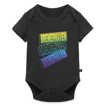 Bremerhaven Allemagne City Font Skyline - Body à manches courtes Premium Bébé - noir - Devant