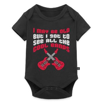 Je suis peut-être vieux - Body à manches courtes Premium Bébé - noir - Devant