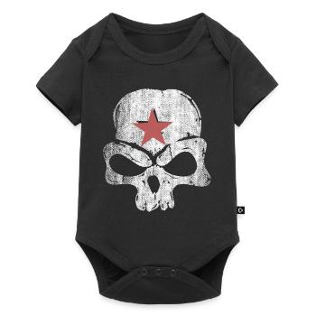 Skull Star - Baby Premium short-sleeve bodysuit - black - Front