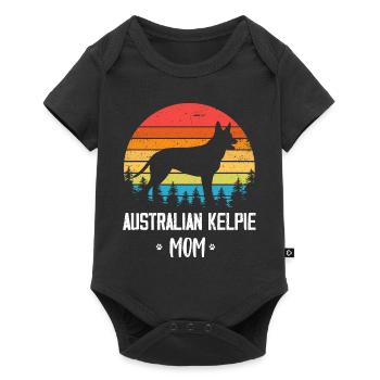 Maman Kelpie australienne - Body à manches courtes Premium Bébé - noir - Devant