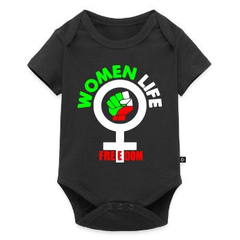 Women life freedom - Baby Premium short-sleeve bodysuit - black - Front
