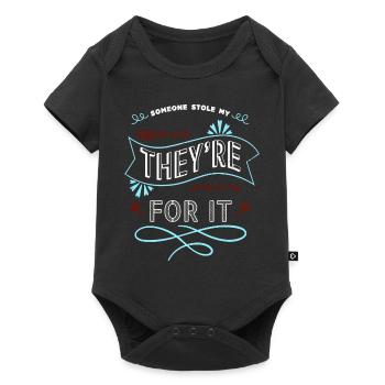 Gift Glitch Hacker Joke and Free WiFi Present Idea - Baby Premium short-sleeve bodysuit - black - Front