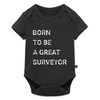 Born To Be A Great Surveyor - Baby Premium short-sleeve bodysuit - black - Front