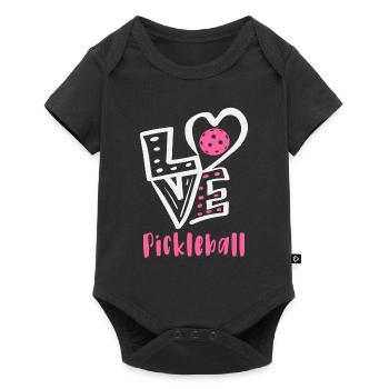 J’adore le pickleball - Body à manches courtes Premium Bébé - noir - Devant