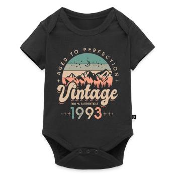 1993 Vintage anniversaire 30 ans - Body à manches courtes Premium Bébé - noir - Devant