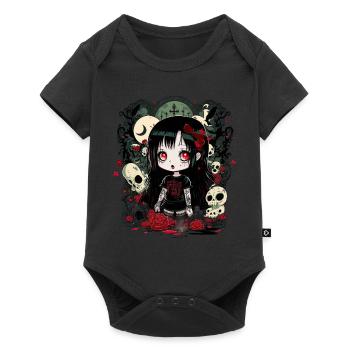 Anime Horror Chibi: Kawaii Gothic Halloween - Baby Premium short-sleeve bodysuit - black - Front