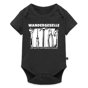 Wandergesellen Wandersmann Wandergeselle - Baby Premium Kurzarmbody - Schwarz - Vorne